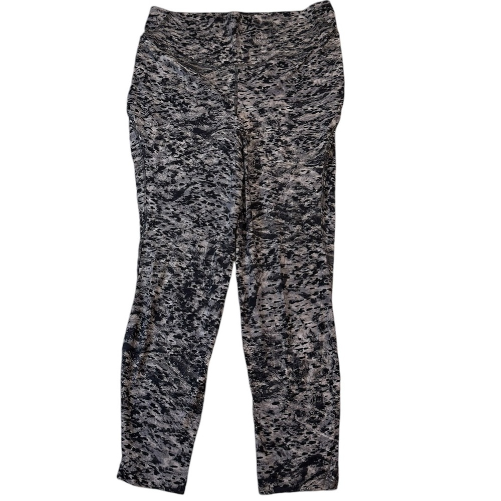 Lululemon Base Pace Leggings Size 12 Gray Black Rare